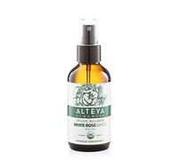 Alteya Organic White Rose Water Spray 120ml Glass bottle- 100% USDA Certified Organic Authentic Pure Natural Rosa Alba Flower Water Steam-Distilled and Sold Directly by the Rose Grower Alteya Organics