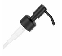 ALTGLAS Soap Dispenser Pump Head 'Budapest' - Spare Replacement for Standard Neck Size - 26-28 mm Thread From Stainless Steel (Black)