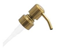 ALTGLAS Stainless Steel Soap Dispenser Pump 'Zagreb' for 28mm Thread Neck | Brushed Gold • Replacement Spare Pump 26-28mm Neck • Build Upcycling Soap & Lotion Dispensers from old Jacky Bottles