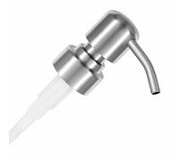 ALTGLAS Stainless Steel Soap Dispenser Pump 'Zagreb' for 28mm Thread Neck | Silver Brushed • Replacement Spare Pump 26-28mm Neck • Build Upcycling Soap & Lotion Dispensers from old Jacky Bottles