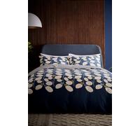 'Althea' Cotton Duvet Cover Set Helena Springfield Navy Double