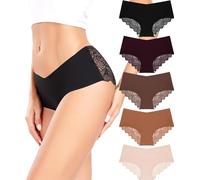 ALTHEANRAY Low Rise Soft Bikini Women Lace Panties Sexy Underwear For Women V-shaped Waist Design Knickers 5er-Pack S-XXL(UK836XL-Multicolor5)