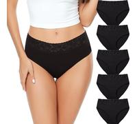 ALTHEANRAY Underwear Women Cotton Knickers for Womens Multipack Breathable Ladies Panties Full Briefs Lace Soft Hipster Bikini