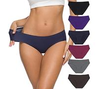 ALTHEANRAY Women’s Seamless Hipster Underwear No Show Panties Soft Stretch Bikini Underwears Multi-Pack(UK3081S-color9)