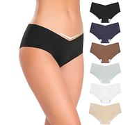 ALTHEANRAY Women's Underwear Bikini Silky Seamless Underwear for Women Panties Cheeky Hipster No Show (UK-833S-Color12)