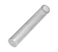 Althwuyu 12in Round Pellet Smoke Tube, Cylindrical Steel Design with Dense Vent Ports, for Grilling and Outdoor Cooking (12 inches)