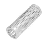 Althwuyu 12in Round Pellet Smoke Tube, Cylindrical Steel Design with Dense Vent Ports, for Grilling and Outdoor Cooking (6 inches)