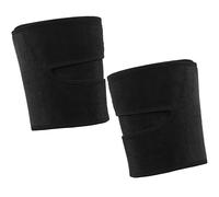 Althwuyu Thigh Compression Sleeve, Nanometer Silver Lined Hamstring Support Wrap, Upper Leg Support Sleeve with Hook and Loop Closure for Running and Basketball, Black Training Leg