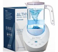 ALTHY Hydrogen Water Pitcher Generator Machine - SPE&PEM Dual Chamber Technology, Balanced PH Levels and Filtered with Calcium Sulfite, BPA Free Jug