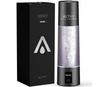 ALTHY Performance Nanobubbles Hydrogen Water Bottle Generator - SPE&PEM Dual Chamber Technology - Certified H2 Concentration - Battery&Time Display