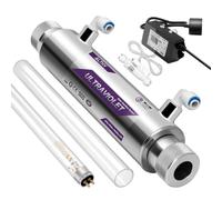 ALTHY UVF-FS11 UV Ultraviolet Water Filter Purifier, Sterilizer for Under Sink Purifier Or RO Systems, with Smart Flow Sensor Switch, 1GPM, 11W Energy Saving