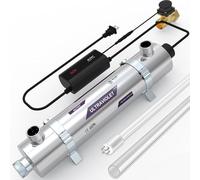 ALTHY Whole House Ultra Violet UV Water Steriliser Filter Purifier with Smart Flow Sensor Switch, 12GPM(48 litres/Minute), 48W Energy Saving