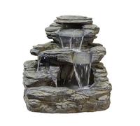 Altico Garden Products Ltd Brecon Falls Water Feature - L8.9 x W8.9 x H61.5 cm in Grey Altico Garden Products Ltd Grey