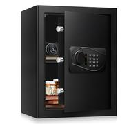 AltiKeep Security Safe with LED Light Digital Keypad,60L Home Safe Box with Fireproof Document Bag, Secure Cash, Jewelry, Other Valuables, Money Storage Box For Home, Office, Hotel, 35cm x 35cm x 45cm