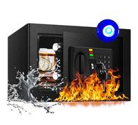 AltiKeep Small Steel Security Safe with LED Light Digital Keypad,20L Home Safe Box with Fireproof Bag, Secure Cash, Jewelry, Other Valuables, Money Storage Box For Home, Office, Hotel, 20x31x20cm