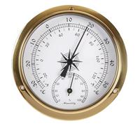 Altimeter Barometer 115mm Wall Mounted Barometer Thermometer Hygrometer Watch Tidal Clock Weather Station Indoor Outdoor(Color 5)