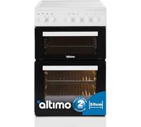 Altimo CETC502W 500mm Twin Cavity Freestanding Cooker - White