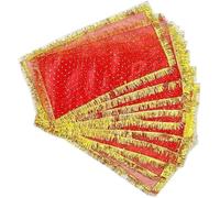 ALTIN STORE MATA Ki Chunari, Decorative Red Cloth for Asan, Phatka for All Goddesss, Indian Traditional Chunri for Hindu God Holy Chunni(30x20cm, Pack of 2), GH-KMH