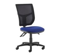 Altino mesh back asynchro operator chair with seat depth adjustment and no arms - blue