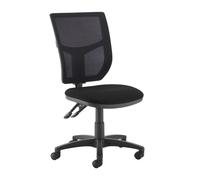 Altino mesh back PCB operator chair with no arms - black