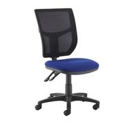 Altino mesh back PCB operator chair with no arms - blue