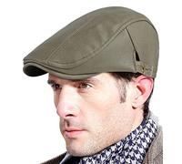 [ALTITAB] Men's Newsboy Cap Classic Beret Gatsby Cap Flat Cap Fitted Cabbie Hat Lvy Irish Hat Driving Cap Outdoor Hunting Cap Buckle Adjustable - Color 7, one color, Color 9_56-60 CM