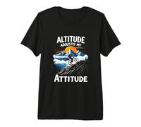 Altitude ADJUSTS My Attitude Mountain Biking Adventure Premium T-Shirt