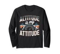 Altitude is My Attitude Mountain Hiking Pilot Long Sleeve T-Shirt