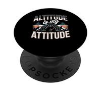 Altitude Is My Attitude Mountain Hiking Pilot PopSockets Adhesive PopGrip