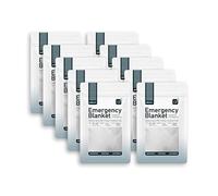 Altland 10 Pack of Emergency Blankets - Heat Reflective Blankets for Winter Survival Kits, Disaster Preparedness, Cold Weather Camping, and Homeless Care Packages