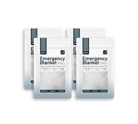 Altland 4 Pack of Emergency Blankets - Individually Packaged Silver Mylar Blankets