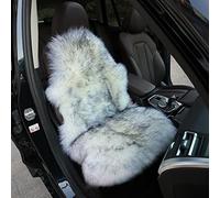 Altlue Real Genuine Sheepskin Car Seat Covers - Fluffy Authentic Sheepskin For SUV Trucks Van Motorhome Front Seats - Universal (1 Piece)