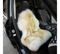 Altlue Real Genuine Sheepskin Car Seat Covers For Cars SUV Trucks Van Motorhome Front Seats Fluffy Car Seat Covers Authentic Sheepskin Seat Covers For Car Front Seat - Universal (1 Piece)