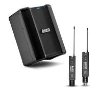 ALTO Busker 200W Portable PA Speaker System Bundle with Stealth 1 XLR Transmitter and Receiver for Live Performance, Events, Karaoke, Presentations