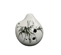 Alto C Ceramic Ocarina 6 Hole Small Ocarina Alto C Tone Beginner Tourist Souvenir Teaching Ceramic Pendant Orff Musical Instrument for Beginners Adults