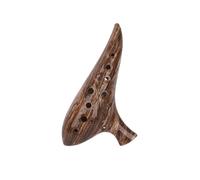 Alto C Ceramic Ocarina Ceramic Flute with 12 Holes, AC Tone Mid-range C Wood Grain Ice Cracking Smoked Blue White Beginner's Instrument for Beginners Adults