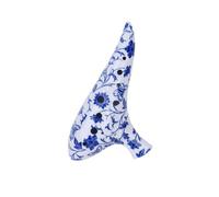 Alto C Ceramic Ocarina Ceramic Flute with 12 Holes, AC Tone Mid-range C Wood Grain Ice Cracking Smoked Blue White Beginner's Instrument for Beginners Adults