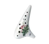 Alto C Ceramic Ocarina Ceramic Ocarina 12 Hole Alto C Key Music Flute Professional Smoked Ocarinas Xun Beginner Traditional Orff Instrument for Beginners Adults