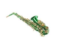 Alto E-flat Saxophone Beginning To Play Saxophone Instrument Green Lacquer Gold Keys Saxophone