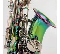 Alto Eb Tune Saxophone Brass Dazzling Colour Lacquer Music Instrument E-flat Sax With Case Accessories(Bag A)