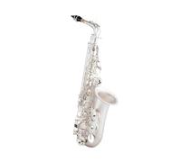 Alto Eb Tune Saxophone Brass Silver Plated Sax E Flat Musical Instrument With Case Mouthpiece (Color : 01)