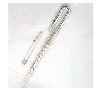Alto Flute In G Key, Silver-plated Copper-plated Instrument With Straight Bent Two Mouthpieces Flute Musical Instrument