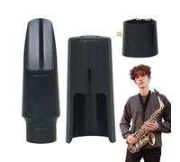 Alto Mouthpiece - Multipack Instrument Tip with Adjustable Ligature Fastener Set | Official Band Quality Mouth Adaptor, Optimized Airflow Design, Robust Practice Backing, Marching Ensemble Support