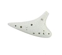 Alto Ocarina, Ocarina High-Pitched G Key Kaolin Clay 12 hole White 13 notes