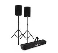 Alto Professional TX412B Battery Powered Active Speakers With Stands Pair