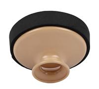 Alto Sax Dampener, ABS Plastic Round Saxophone Mute Lightweight for Daily Playing Practice for Beginner (Wood Color)