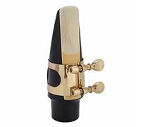 Alto Sax Mouthpiece Kit, Tenor Saxophone ABS Mouthpiece Kit with Cap Metal Buckle Reed Pads Musical Instruments, 9 X 3cm