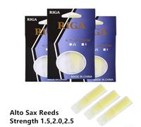 Alto Sax Reeds Pack of 3 with High Resistance Synthetic Material Strength Options 1 5, 2 0, 2 5 for Longevity (Strength 2.5)