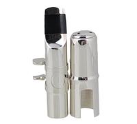Alto Sax Saxophone MAlto Saxophone Head outhpiece Ligature Nickel Head With Durable Brass Cap And Reed Accessories (6#)
