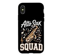 Alto Sax Squad Saxophone Player Case for iPhone X/XS